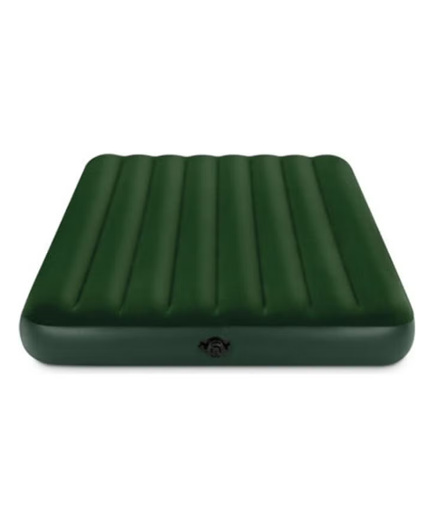 سرير هوائي كامل برستيج داوني مع مضخة بطارية مايكروفايبر أخضر 137 × 191 × 22 سم - intex