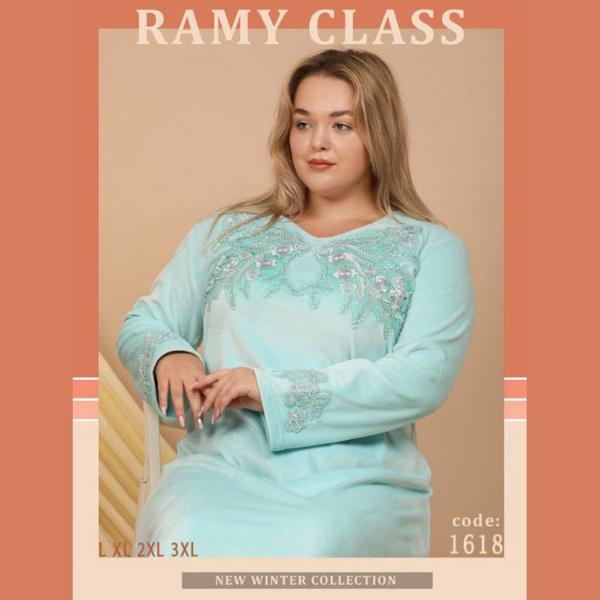 عبايه قطيفه - مقاس كبير Ramy Class 1618