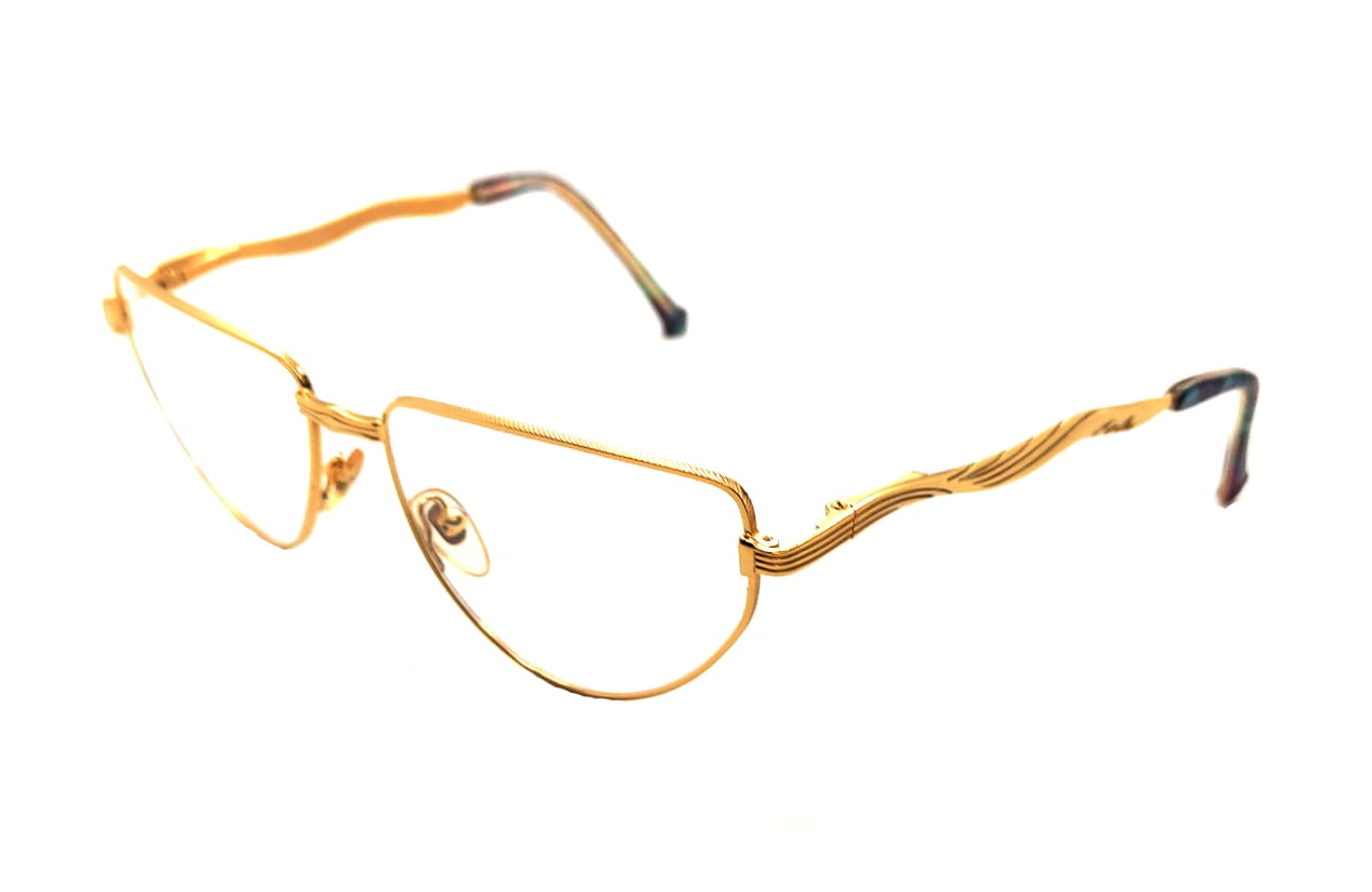 نظارة طبية نسائية ذهبي