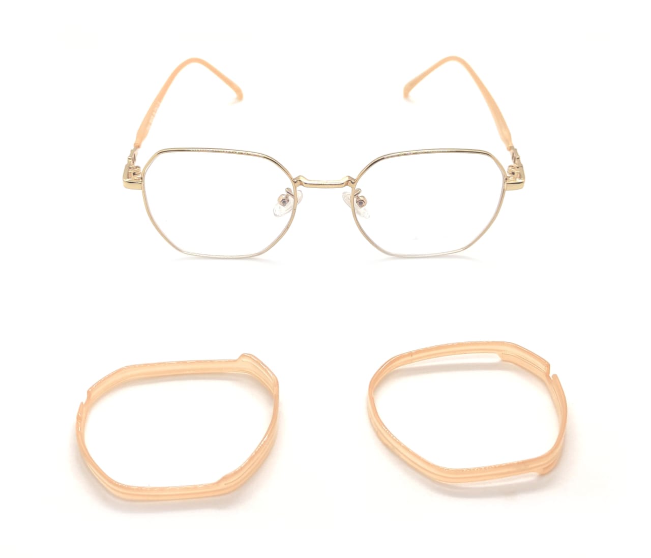 نظارة طبية معدن مع غطاء بلاسيك DIOR