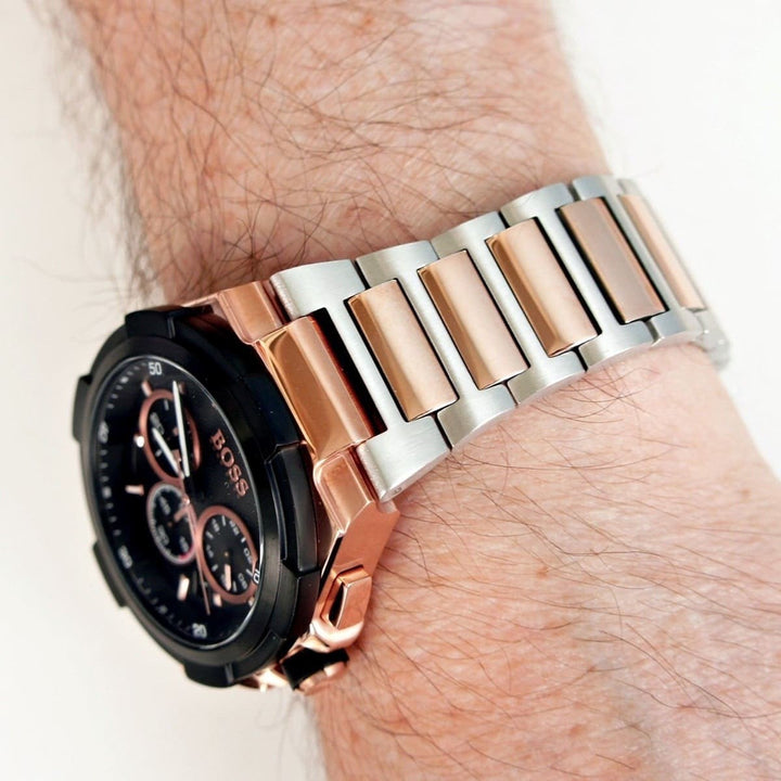 ساعة بوس Boss معدن أوريجينال رجالي بتصميم مميز