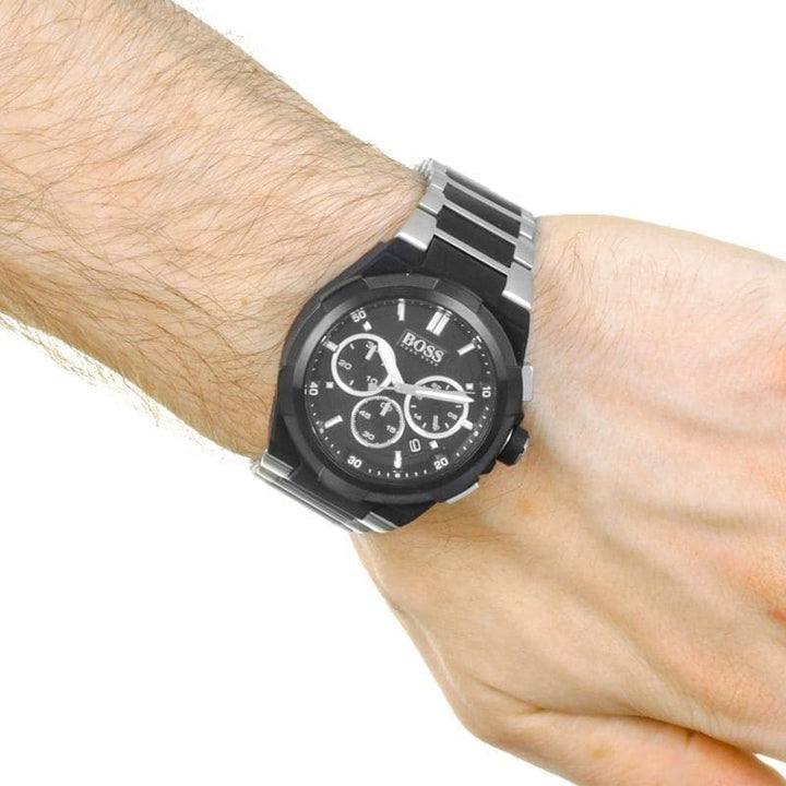 ساعة بوس Boss رجالي أصلية معدن بتصميم مميز