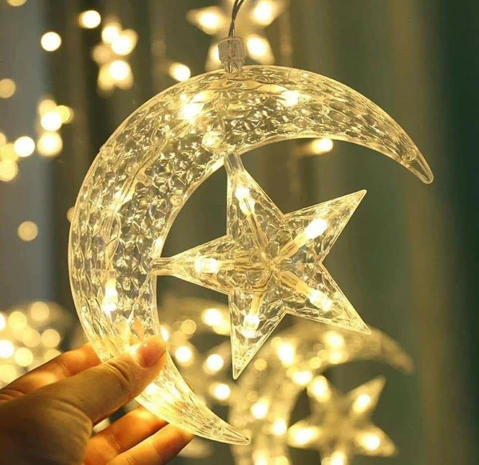 ستارة رمضان اشكال هلال و نجوم - اضاءة وورم