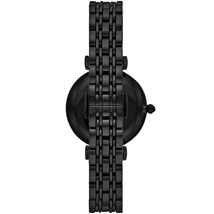 ساعة يد إمبريو أرماني حريمي أصلية معدن باللون الأسود