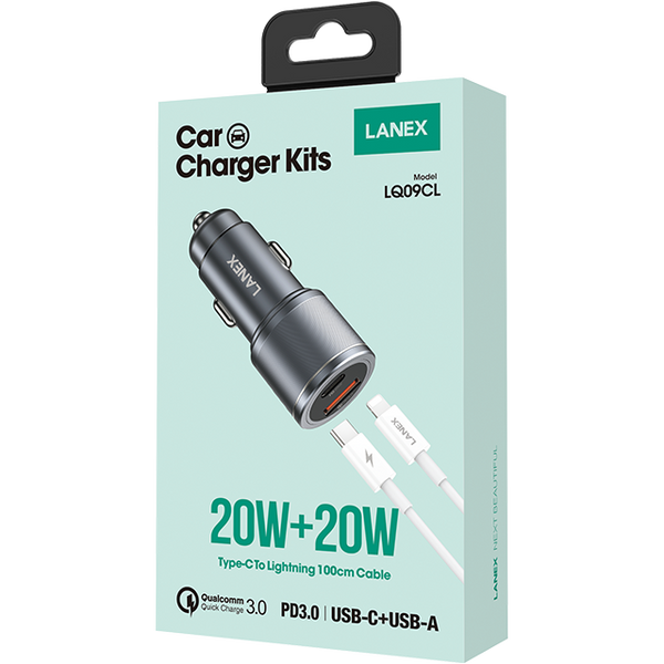 Lanex Car Charger Kit 20 WATT