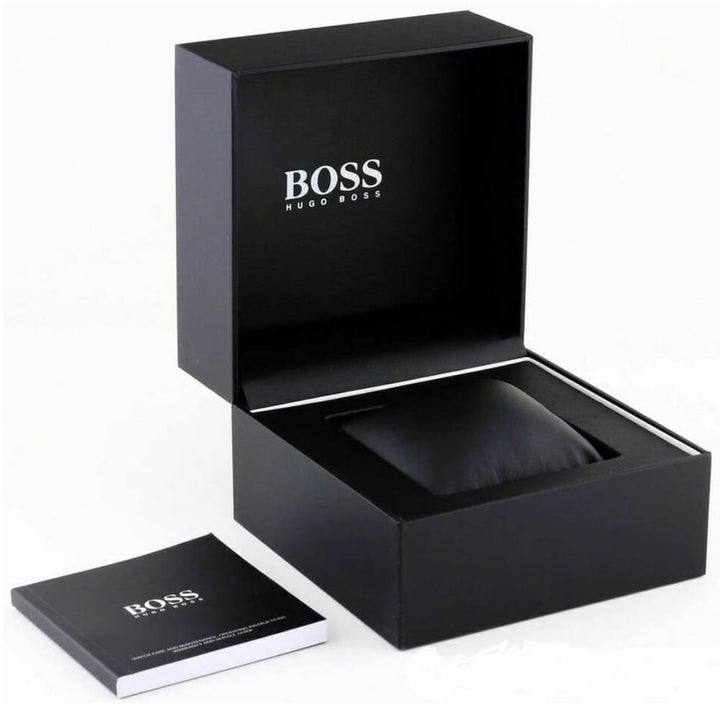 ساعة هوجو بوس Boss أصلية للرجال باللون الأسود