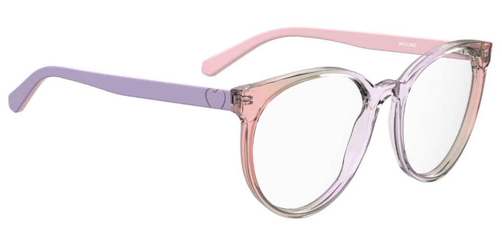 Eyeglasses , Love Moschino , MOL 582 , Women , Round , Pink , Original