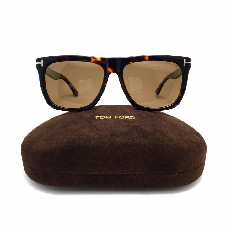 توم فورد rectangle sunglasses - tiger color - FT 0513