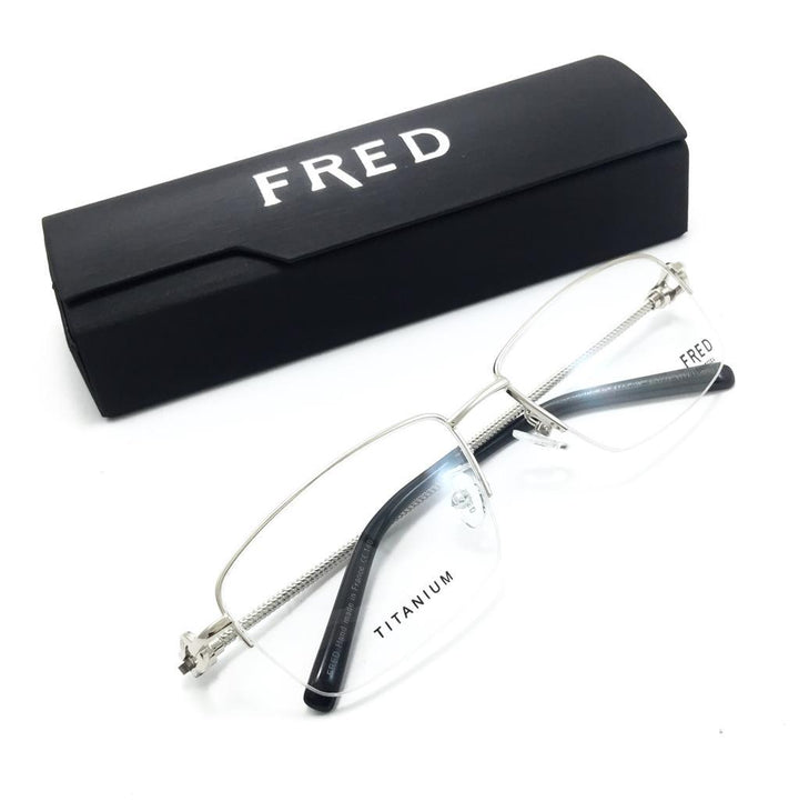 فريد-half frame eyeglasses TITANIUM140 - cocyta.com 