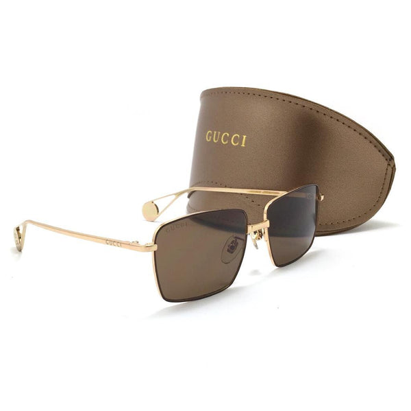 0439o جوتشي Gold Square Metal Classic sunglasses - cocyta.com 