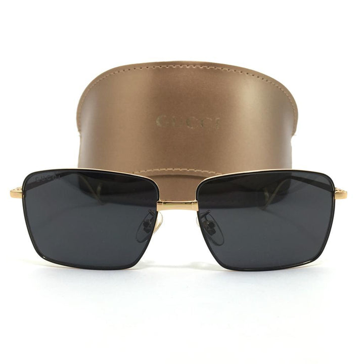 0439o جوتشي Gold Square Metal Classic sunglasses - cocyta.com 