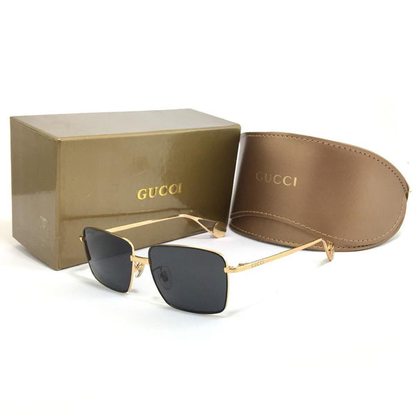0439o جوتشي Gold Square Metal Classic sunglasses - cocyta.com 
