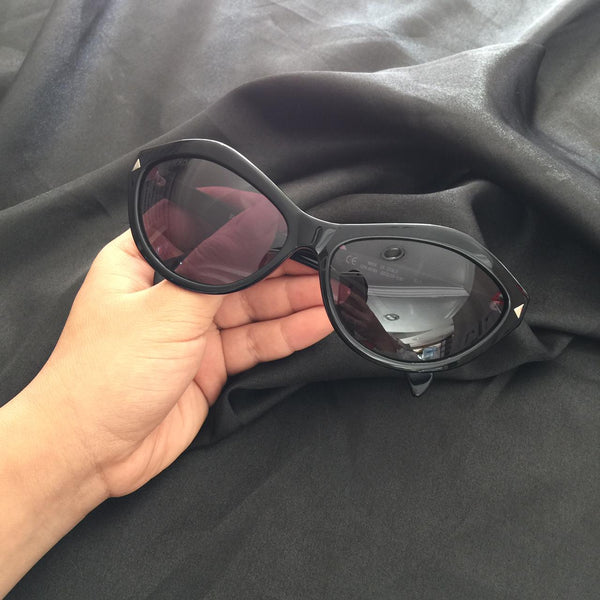 برادا Black SPR 05N Capsule Cat Eye Sunglasses Cocyta