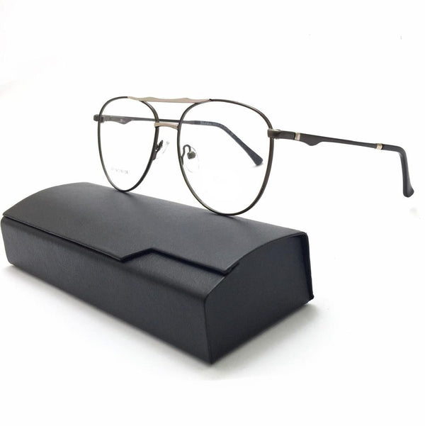 black horse-eyeglasses rectangle 007 Cocyta