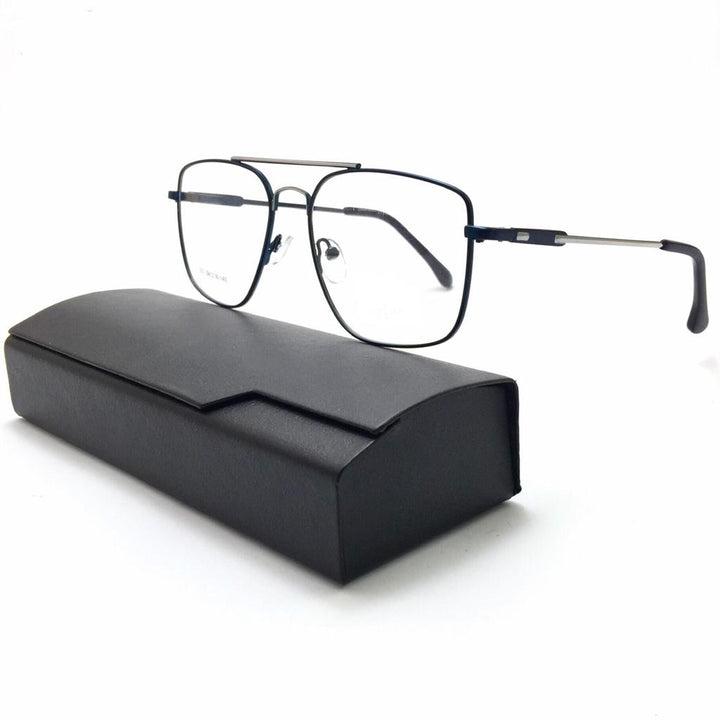 black horse-eyeglasses rectangle 001 Cocyta