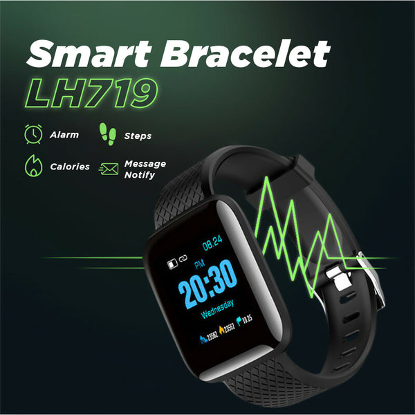 Smart Bracelet LH719 أسود