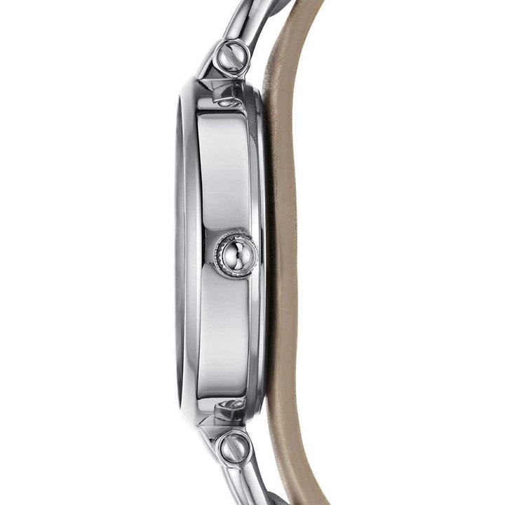 ساعة فوسيل جلد طبيعي حريمي أوريجينال بني بتصميم مميز
