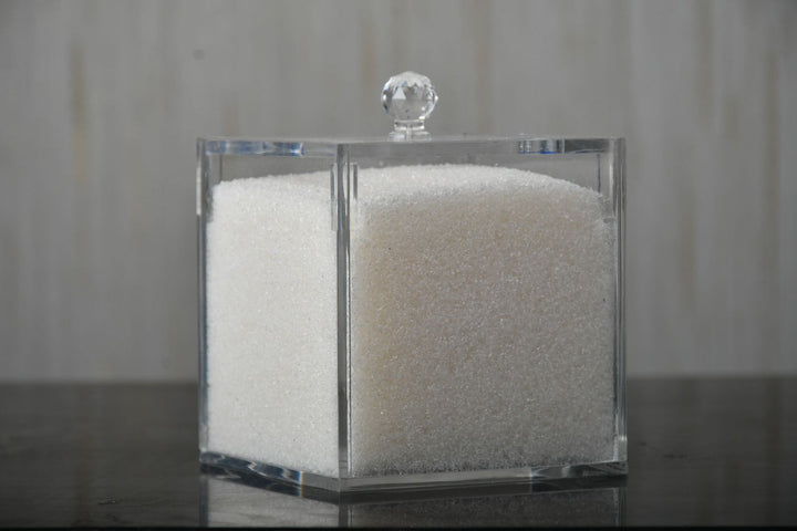 حافظة سكر أكريلك مصنوعة من مواد عالية الجودة 