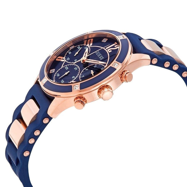 ساعة يد جيس Guess رابر أزرق أوريجينال بتصميم عملي مميز