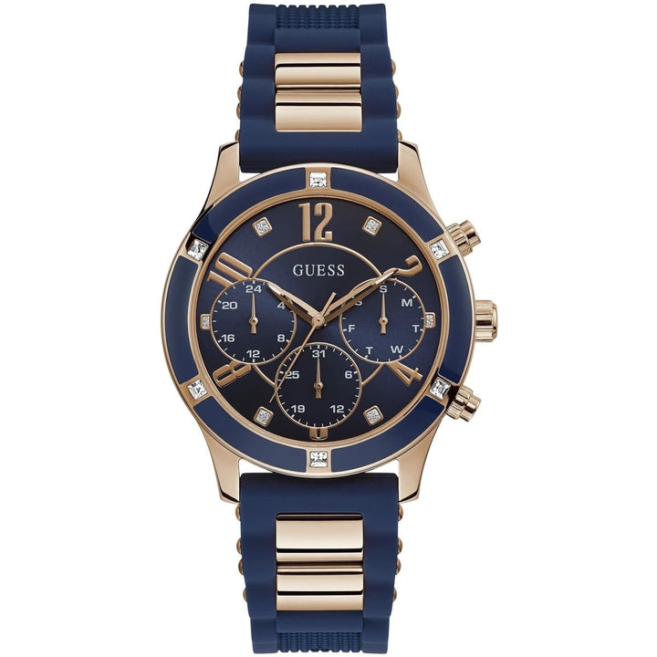 ساعة يد جيس Guess رابر أزرق أوريجينال بتصميم عملي مميز